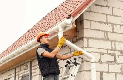 Pose et remplacement de gouttières à Autigny